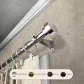 Kd Encimera 0.8125 in. Cappa Curtain Rod with 120 to 170 in. Extension, Satin Nickel KD3717562